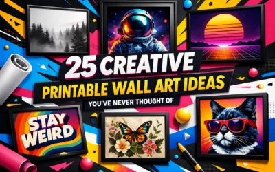 25 Creative Printable Wall Art Ideas You've Never Thought Of