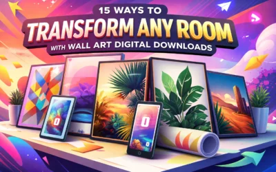 15 Ways to Transform Any Room with Wall Art Digital Downloads